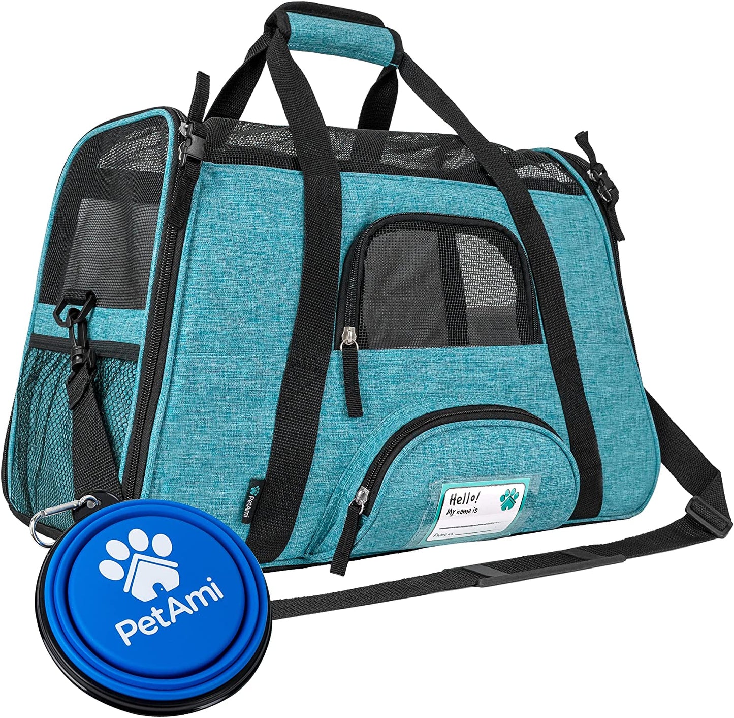 Airline Approved Soft-Sided Pet Carrier - Stylish Heather Purple for Cats & Small Dogs - Perfect Travel Supply for Kittens and Puppies - Ventilated & Comfortable Design