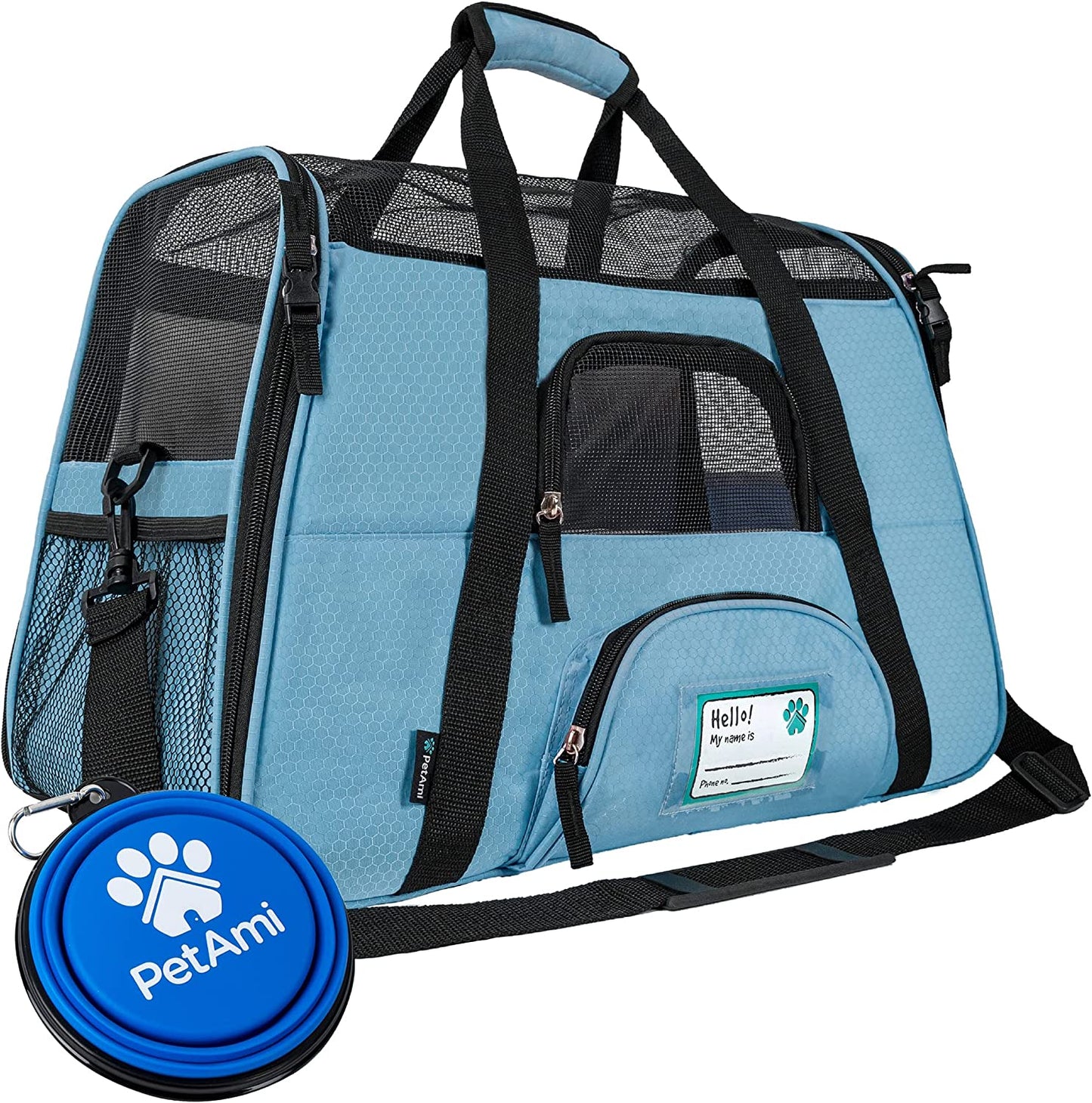 Airline Approved Soft-Sided Pet Carrier - Stylish Heather Purple for Cats & Small Dogs - Perfect Travel Supply for Kittens and Puppies - Ventilated & Comfortable Design