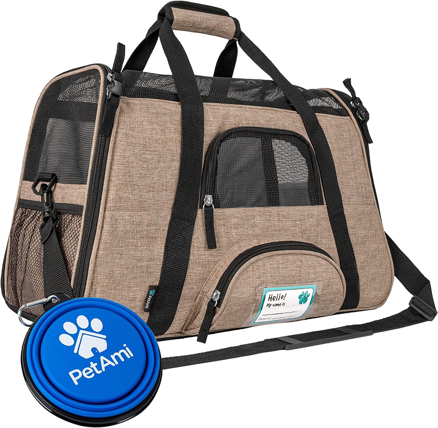 Airline Approved Soft-Sided Pet Carrier - Stylish Heather Purple for Cats & Small Dogs - Perfect Travel Supply for Kittens and Puppies - Ventilated & Comfortable Design