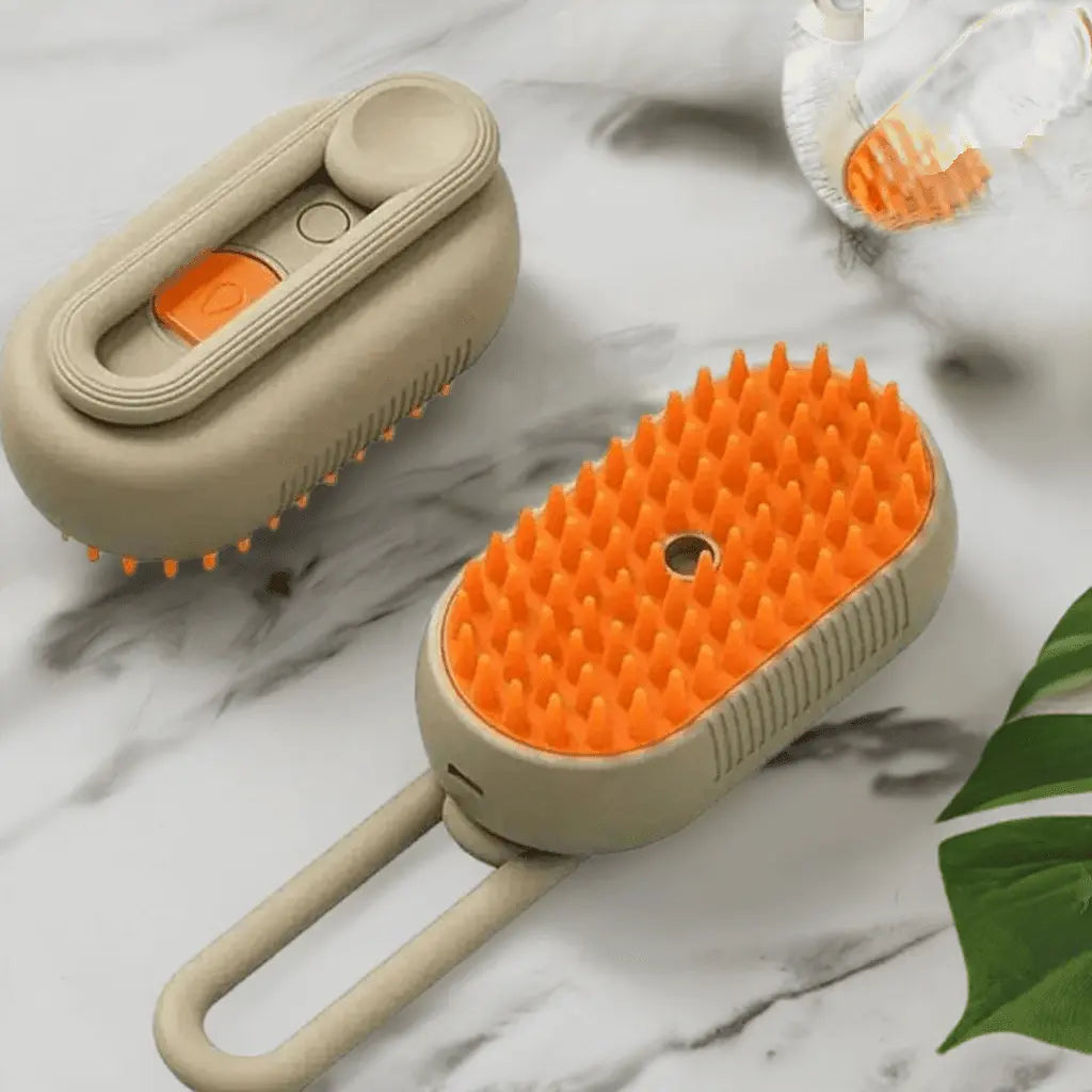 Cat Dog Pet Grooming Comb with Electric Spray Water Steam Soft Silicone Brush Kitten Pet Bath Brush Massage Pet Hair Remover