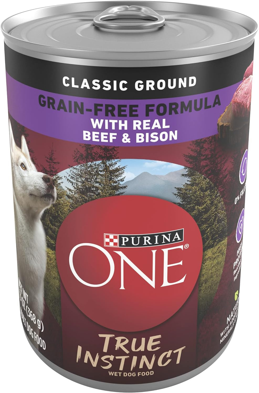 High Protein Wet Dog Food True Instinct Tender Cuts in Dog Food Gravy with Real Chicken and Duck - (Pack of 12) 13 Oz. Cans