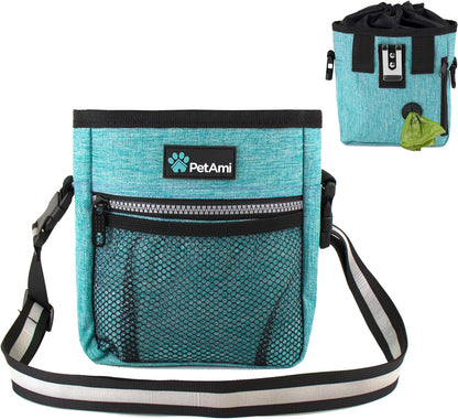 Ultimate  Dog Treat Pouch – Versatile Training & Walking Bag with Poop Bag Dispenser – 3 Ways to Wear (Heather Gray)