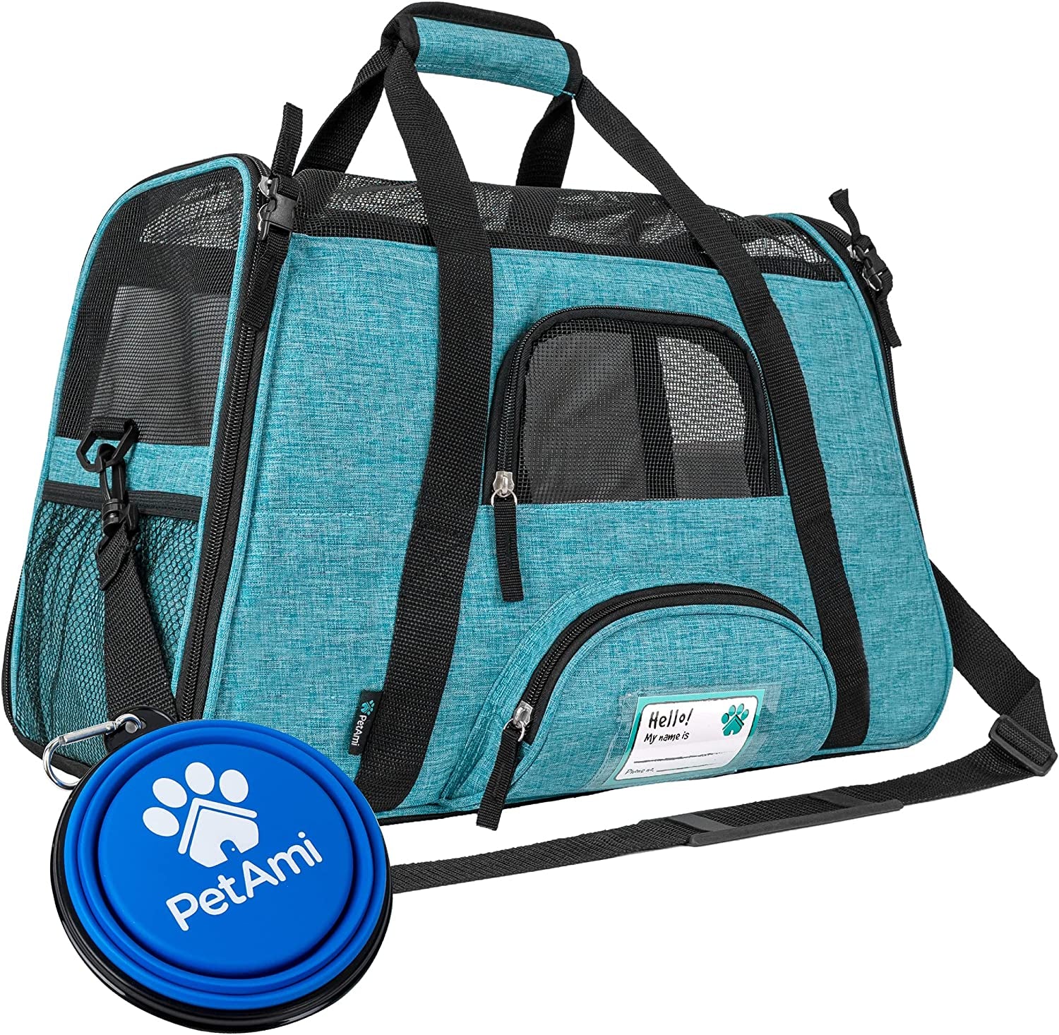 Airline Approved Soft-Sided Pet Carrier - Stylish Heather Purple for Cats & Small Dogs - Perfect Travel Supply for Kittens and Puppies - Ventilated & Comfortable Design