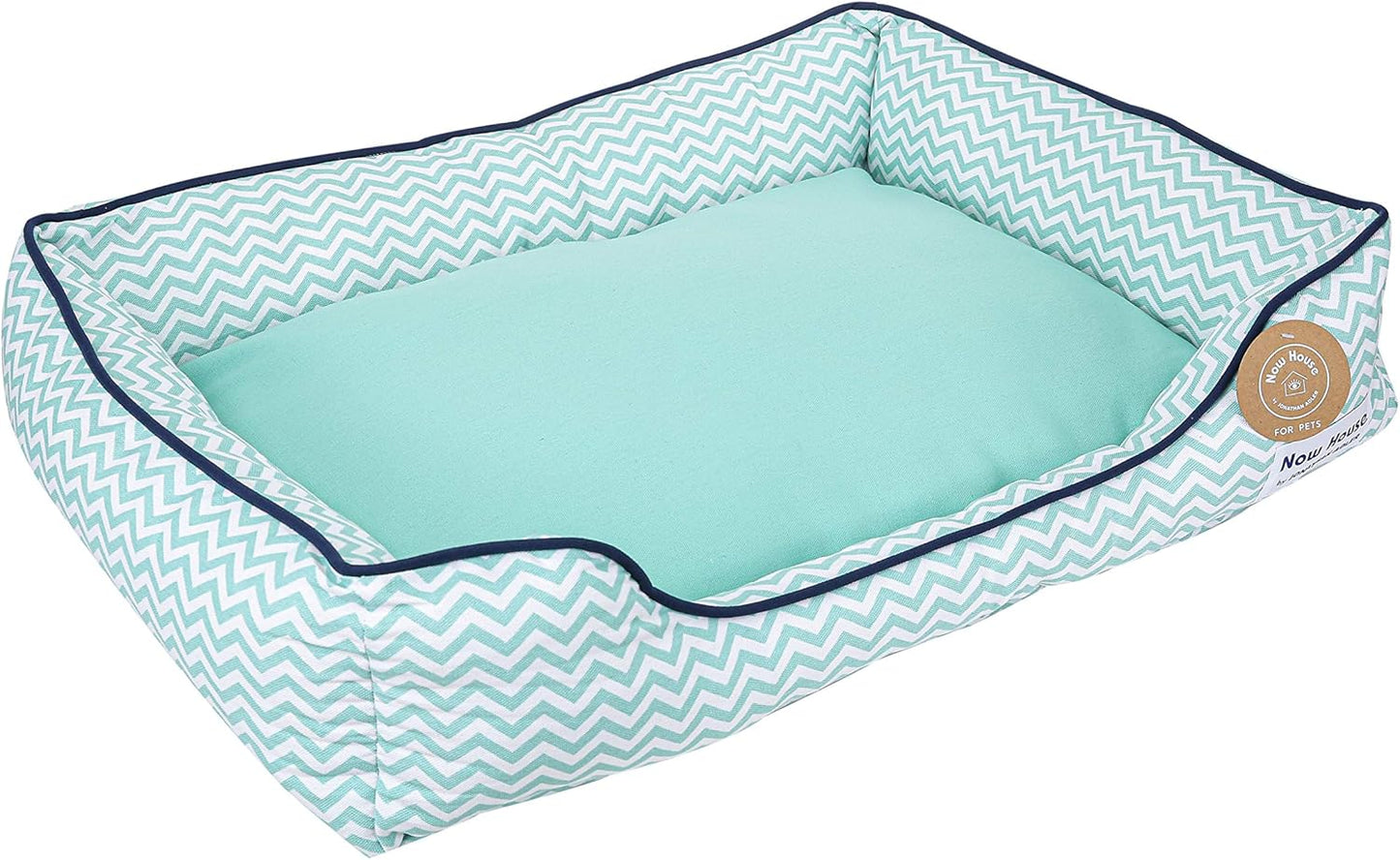 Now House by  Grey Diamond Cushion Dog Bed, Medium Washable for Pets