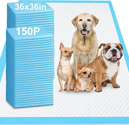 XXXXL 36"X36" Thicken Heavy Absorbency Dog Pad Extra Large- Jumbo Disposable Polymer Quick Dry No Leaking Pee Pads for Dogs, Cats, Rabbits Pets 30 Counts