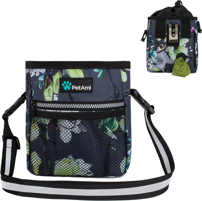 Ultimate  Dog Treat Pouch – Versatile Training & Walking Bag with Poop Bag Dispenser – 3 Ways to Wear (Heather Gray)