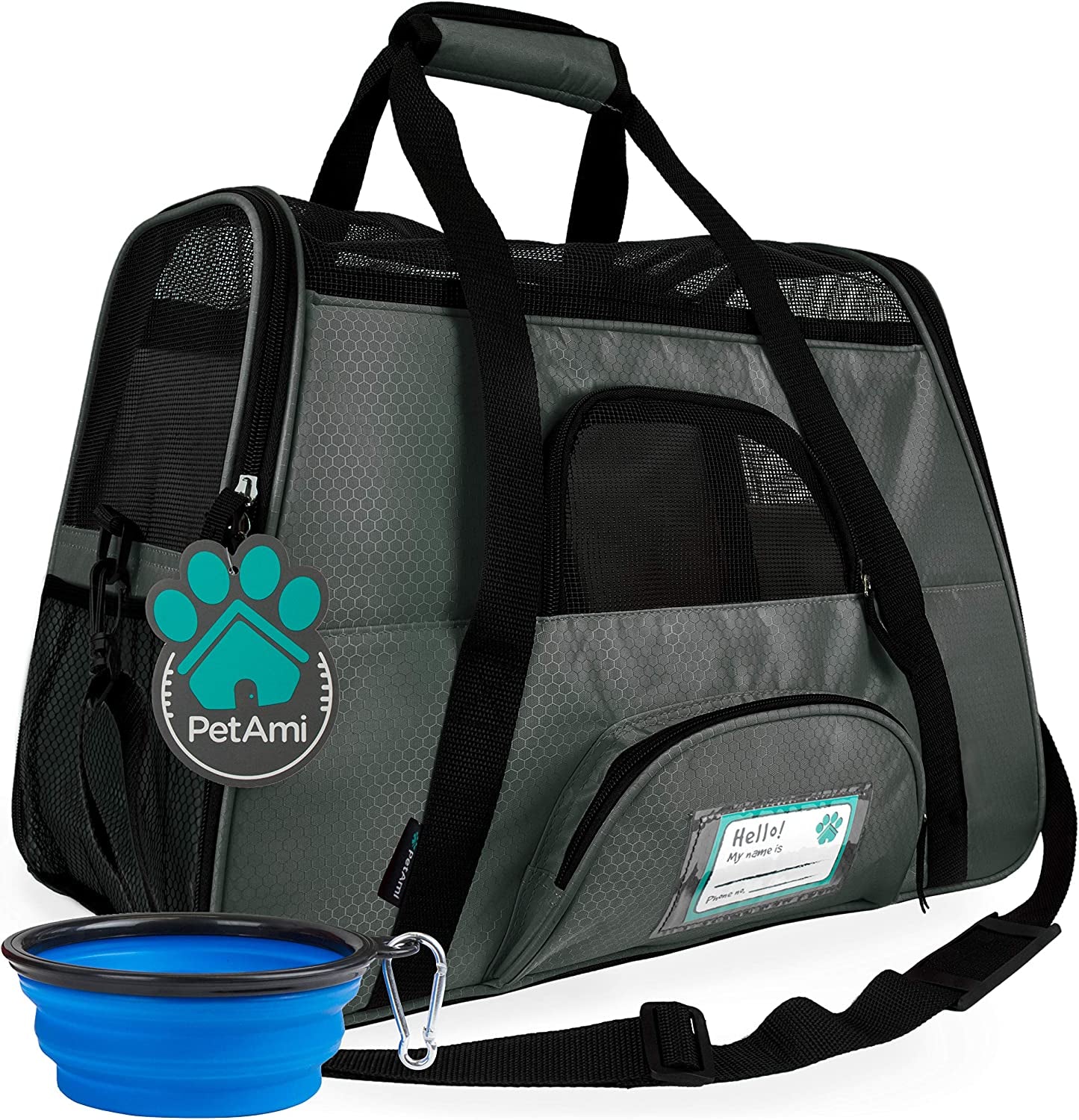 Airline Approved Soft-Sided Pet Carrier - Stylish Heather Purple for Cats & Small Dogs - Perfect Travel Supply for Kittens and Puppies - Ventilated & Comfortable Design