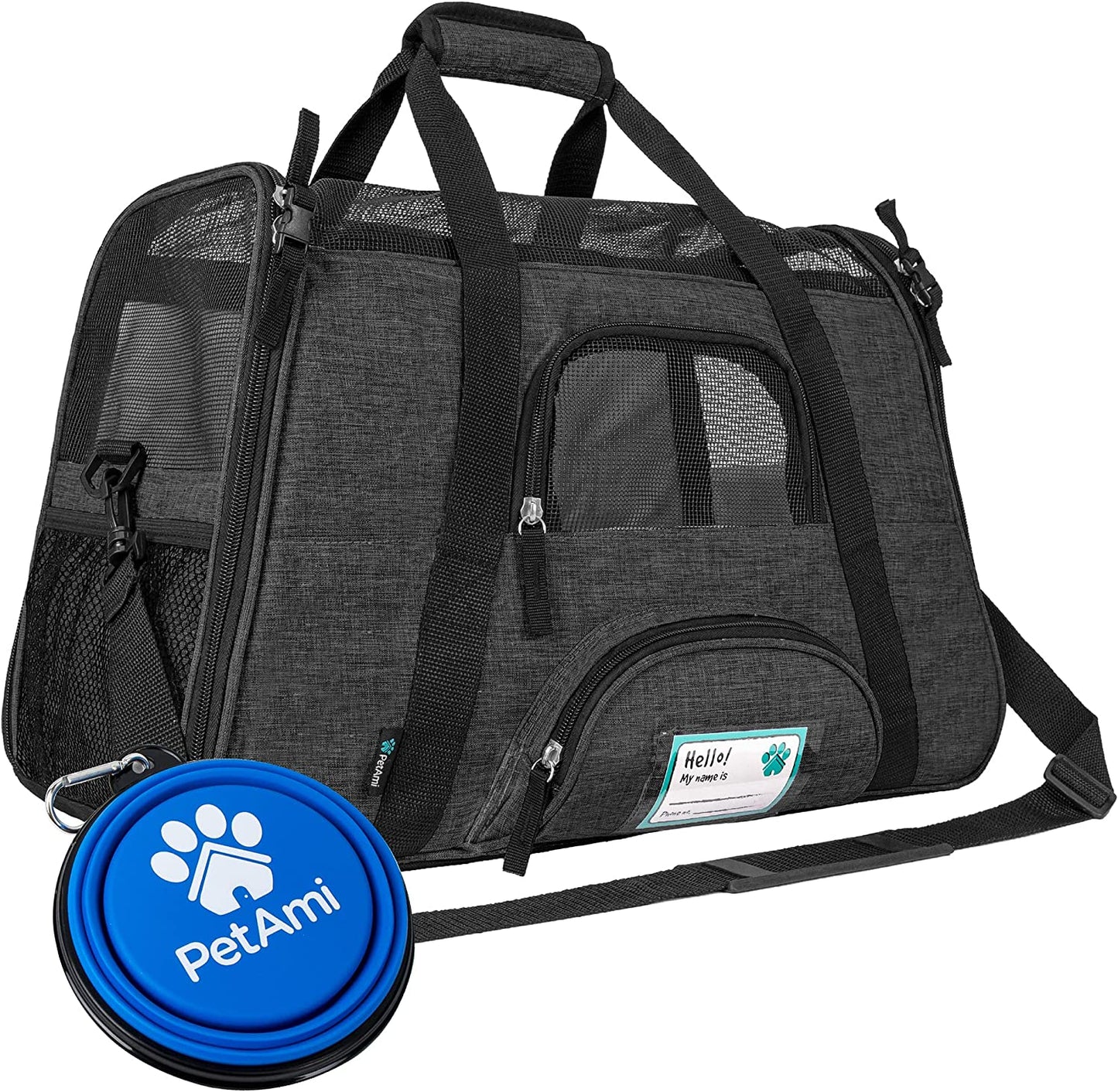 Airline Approved Soft-Sided Pet Carrier - Stylish Heather Purple for Cats & Small Dogs - Perfect Travel Supply for Kittens and Puppies - Ventilated & Comfortable Design