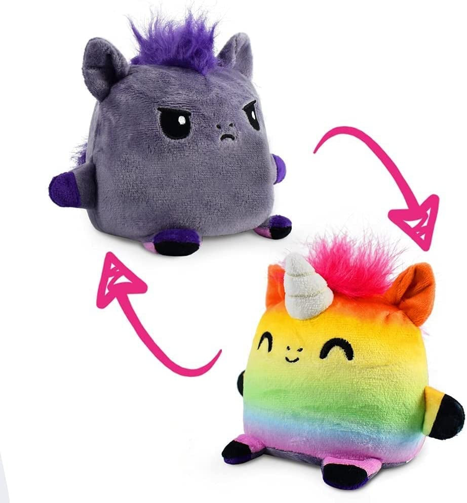 - Plushmates - Magnetic Reversible Plushies That Hold Hands When Happy - Avocado Cat - Huggable and Soft Sensory Fidget Toy Stuffed Animals That Show Your Mood - Gift for Kids and Adults!