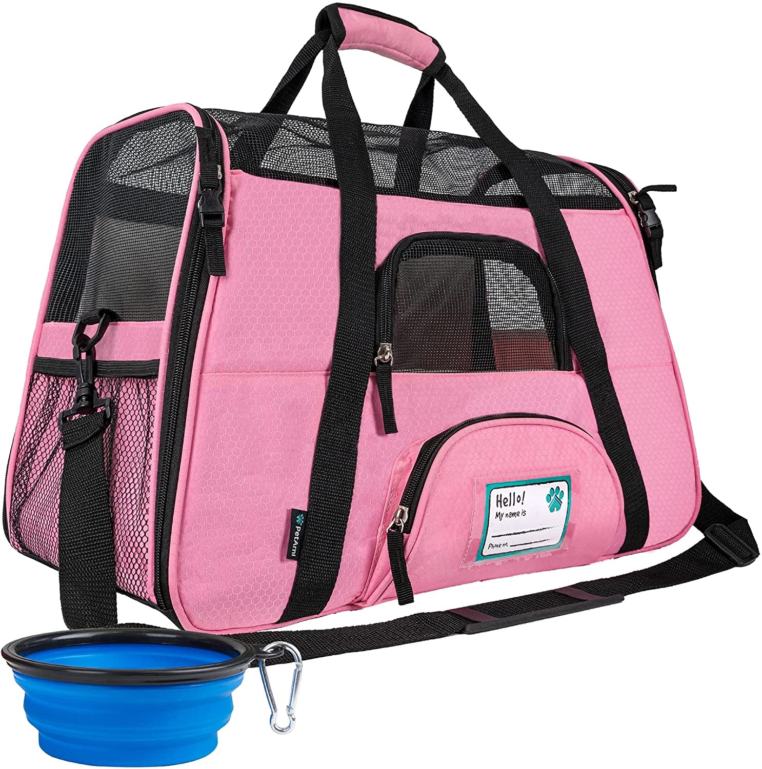 Airline Approved Soft-Sided Pet Carrier - Stylish Heather Purple for Cats & Small Dogs - Perfect Travel Supply for Kittens and Puppies - Ventilated & Comfortable Design