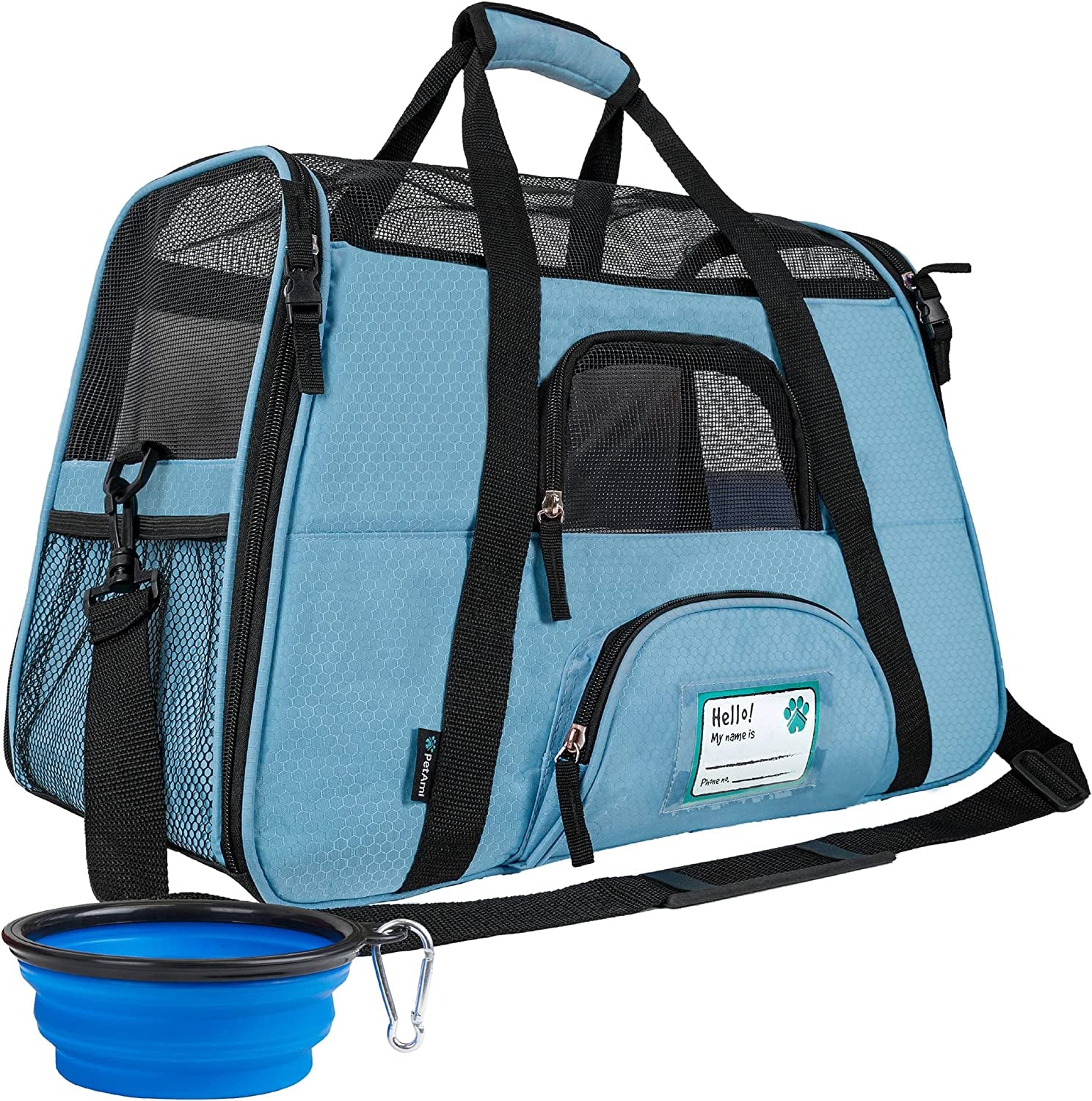 Airline Approved Soft-Sided Pet Carrier - Stylish Heather Purple for Cats & Small Dogs - Perfect Travel Supply for Kittens and Puppies - Ventilated & Comfortable Design