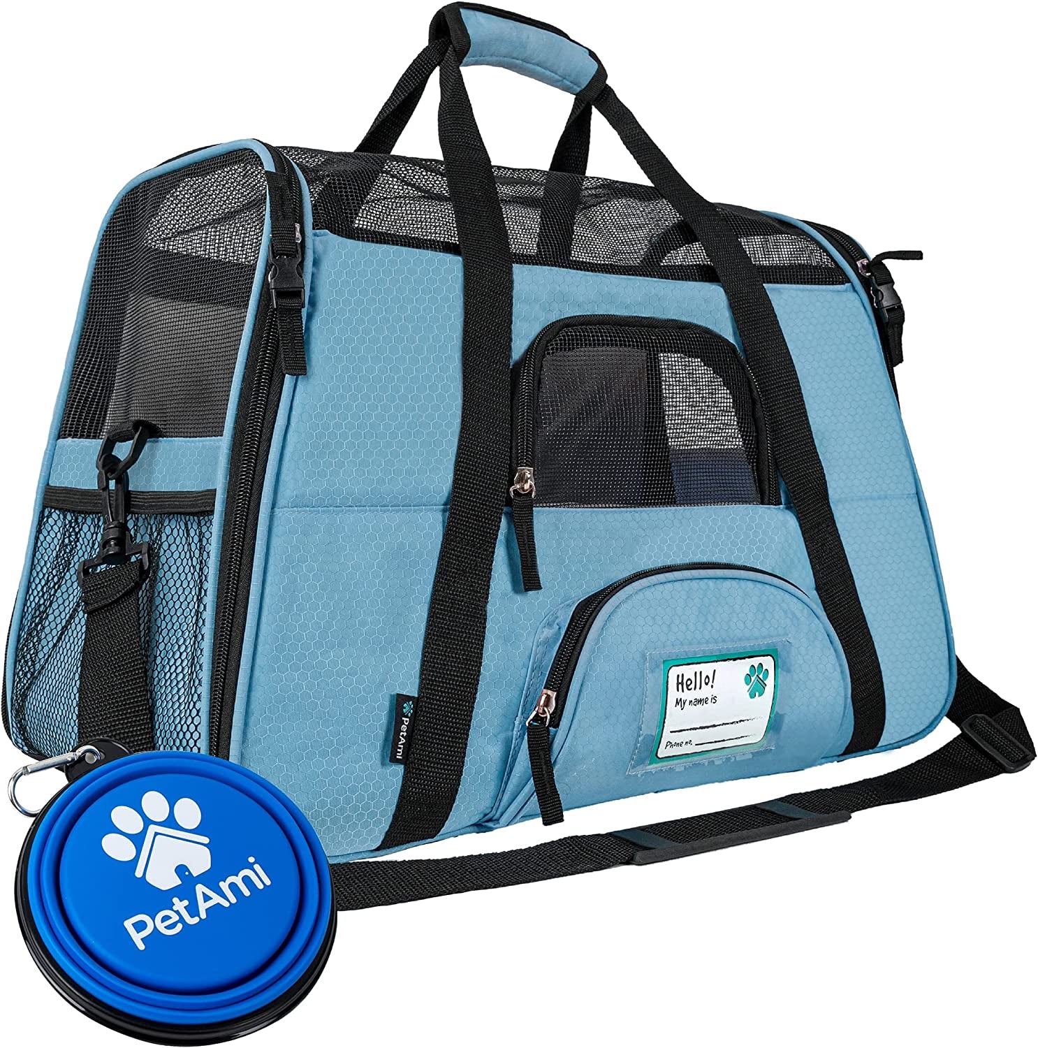 Airline Approved Soft-Sided Pet Carrier - Stylish Heather Purple for Cats & Small Dogs - Perfect Travel Supply for Kittens and Puppies - Ventilated & Comfortable Design