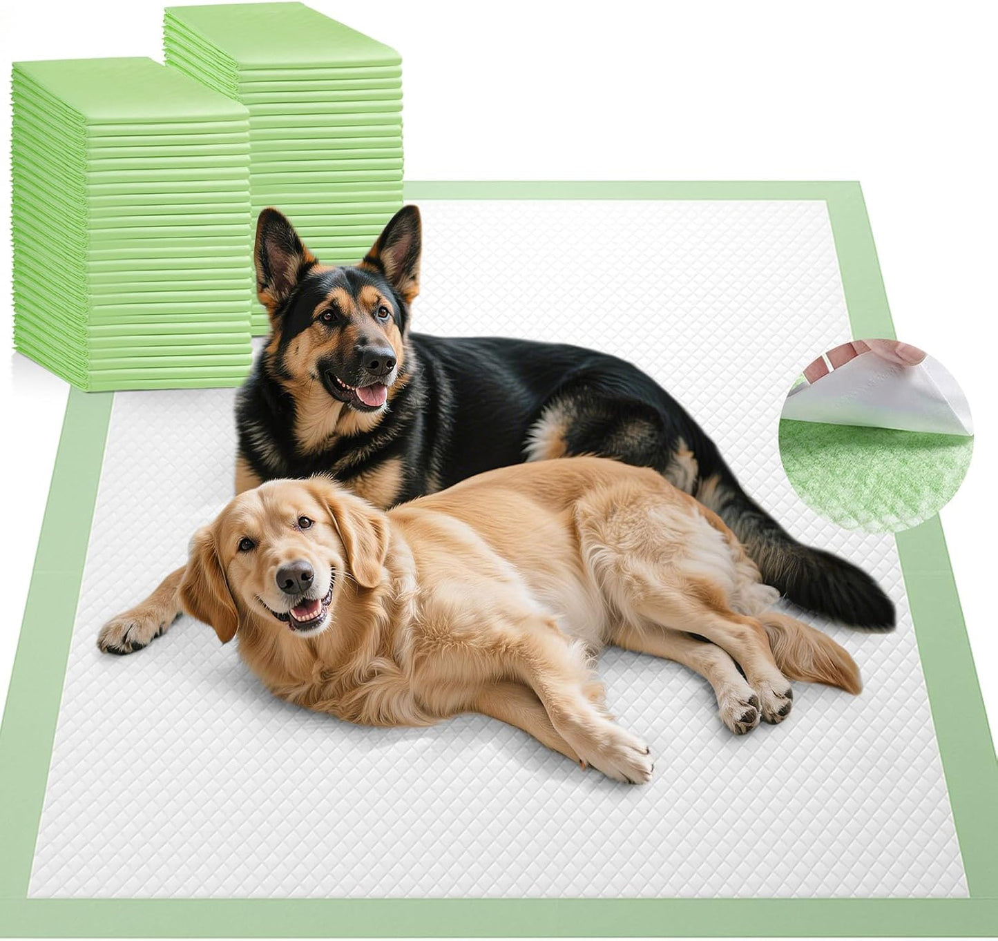 XXXXL 36"X36" Thicken Heavy Absorbency Dog Pad Extra Large- Jumbo Disposable Polymer Quick Dry No Leaking Pee Pads for Dogs, Cats, Rabbits Pets 30 Counts