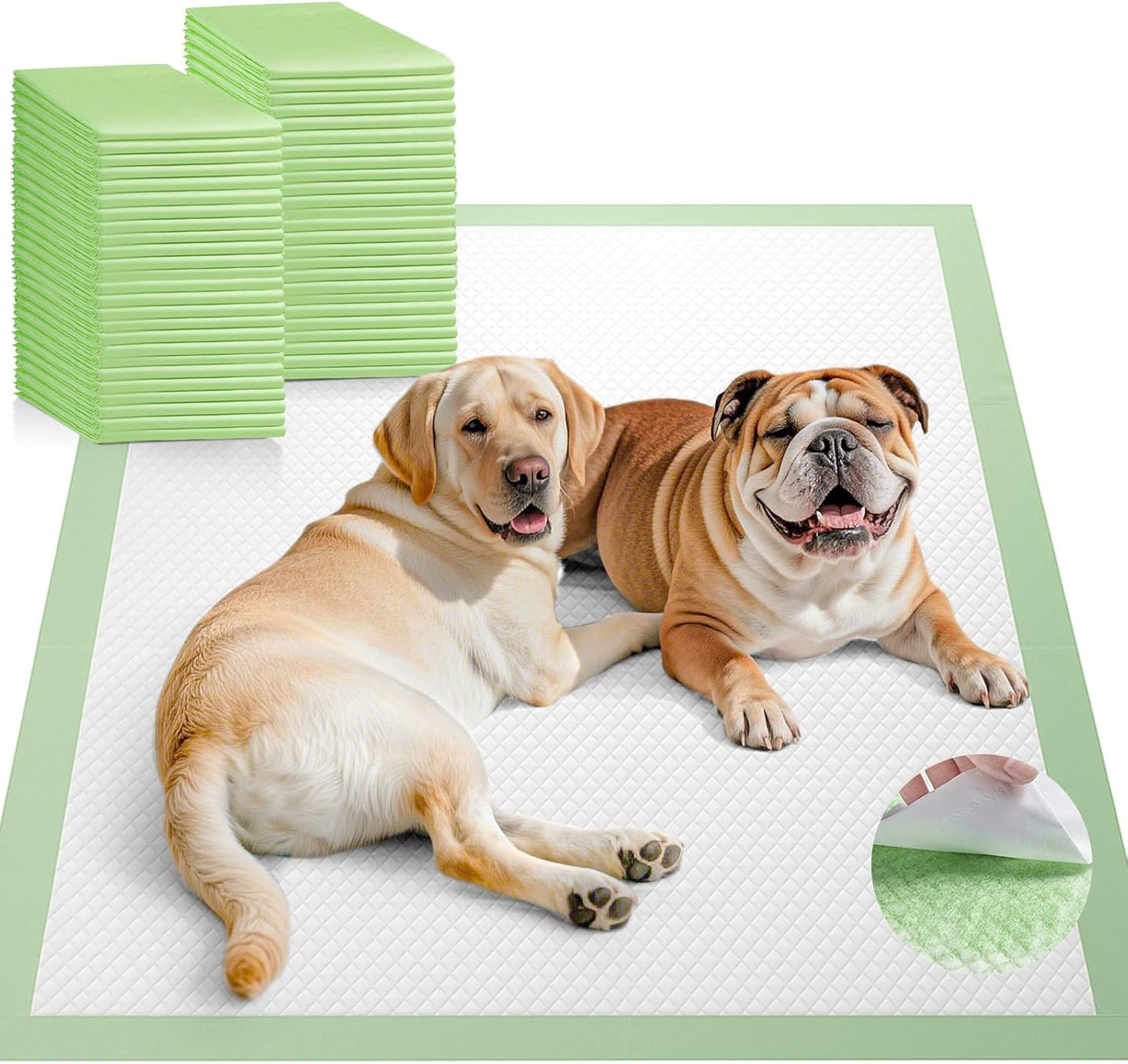XXXXL 36"X36" Thicken Heavy Absorbency Dog Pad Extra Large- Jumbo Disposable Polymer Quick Dry No Leaking Pee Pads for Dogs, Cats, Rabbits Pets 30 Counts
