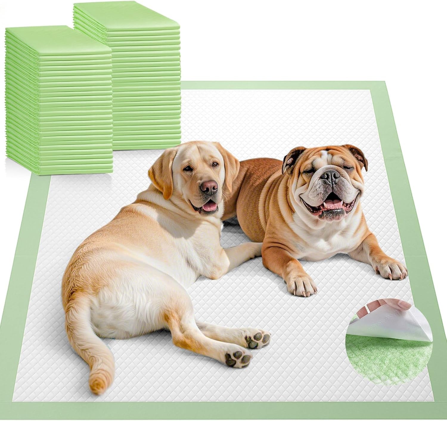 XXXXL 36"X36" Thicken Heavy Absorbency Dog Pad Extra Large- Jumbo Disposable Polymer Quick Dry No Leaking Pee Pads for Dogs, Cats, Rabbits Pets 30 Counts