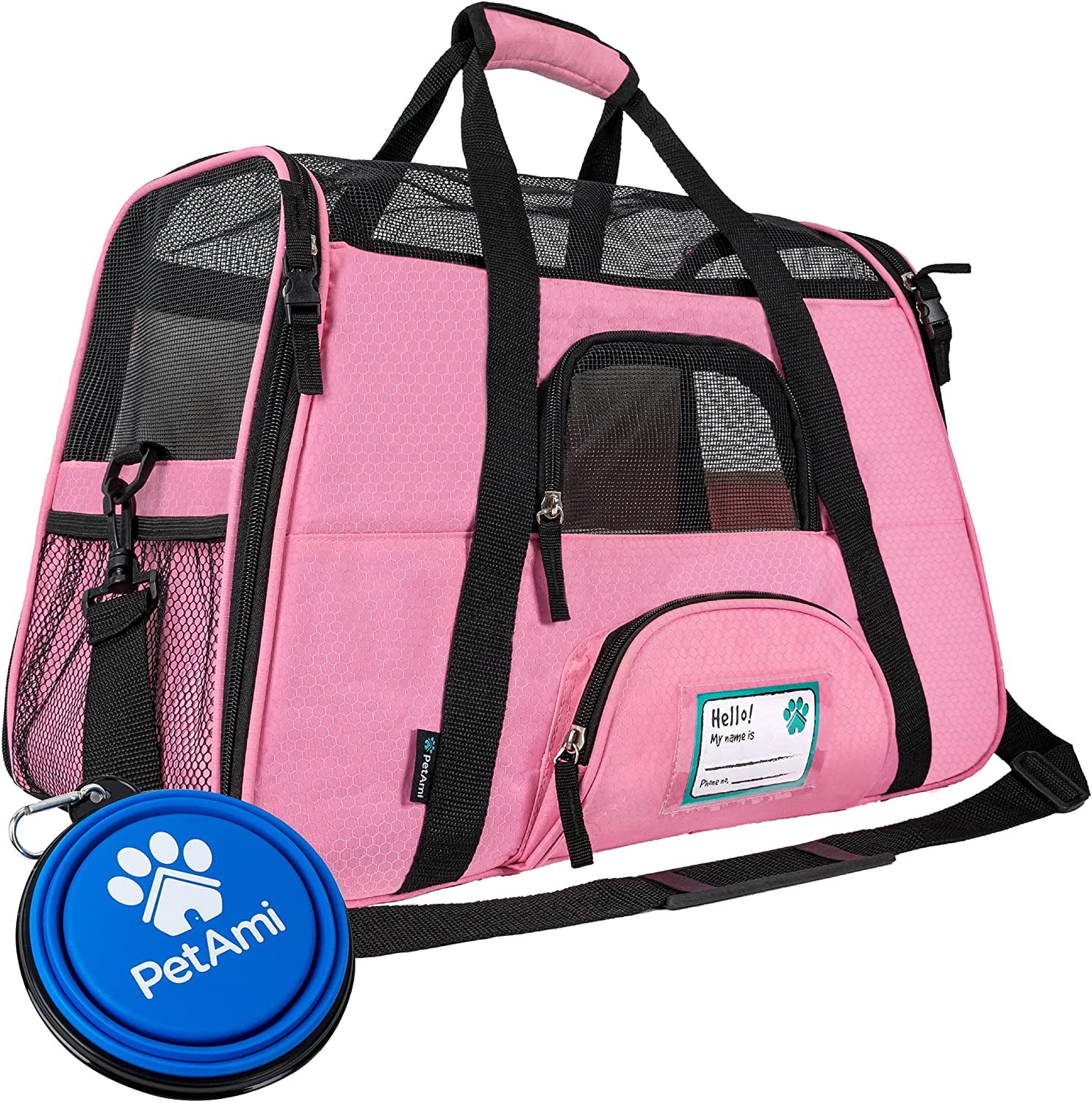 Airline Approved Soft-Sided Pet Carrier - Stylish Heather Purple for Cats & Small Dogs - Perfect Travel Supply for Kittens and Puppies - Ventilated & Comfortable Design