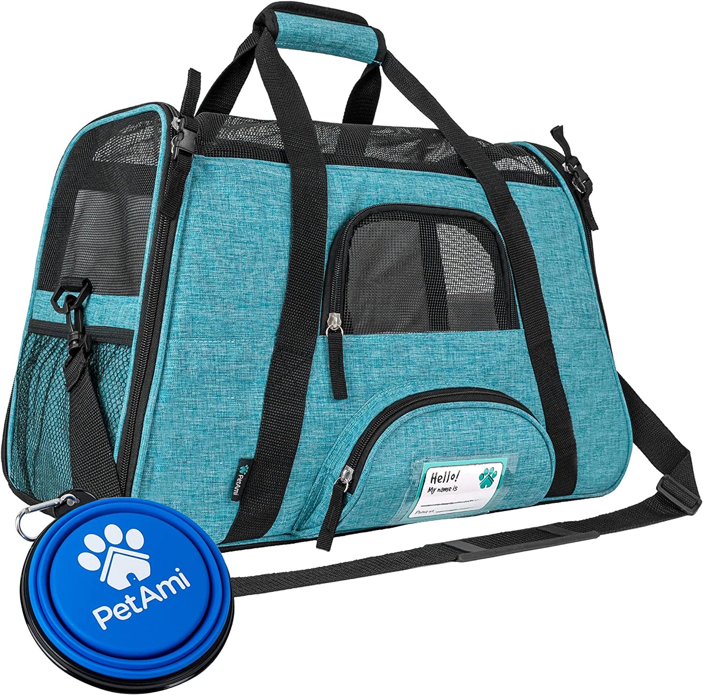 Airline Approved Soft-Sided Pet Carrier - Stylish Heather Purple for Cats & Small Dogs - Perfect Travel Supply for Kittens and Puppies - Ventilated & Comfortable Design