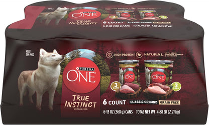 High Protein Wet Dog Food True Instinct Tender Cuts in Dog Food Gravy with Real Chicken and Duck - (Pack of 12) 13 Oz. Cans