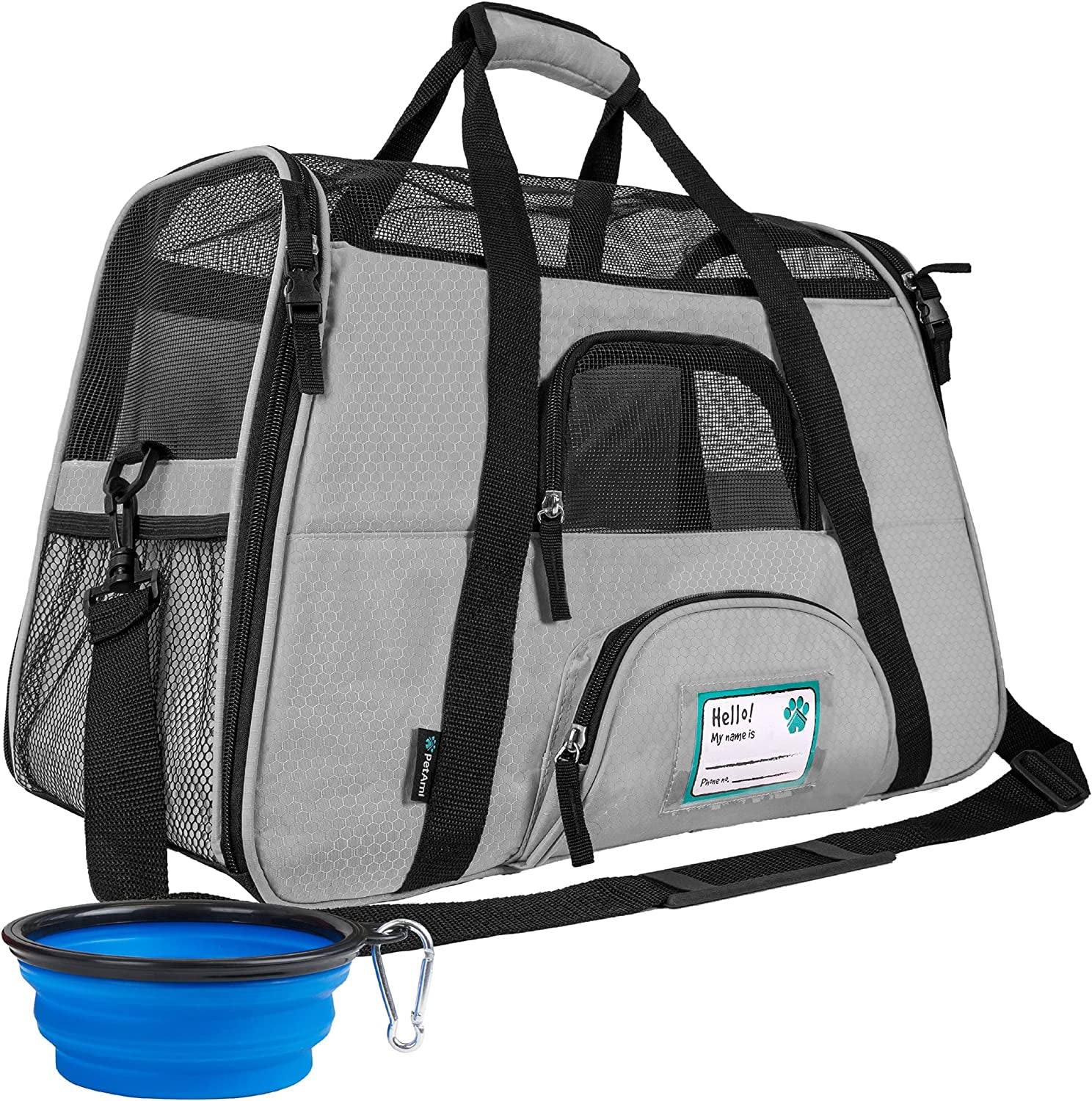 Airline Approved Soft-Sided Pet Carrier - Stylish Heather Purple for Cats & Small Dogs - Perfect Travel Supply for Kittens and Puppies - Ventilated & Comfortable Design