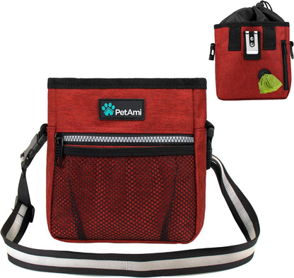 Ultimate  Dog Treat Pouch – Versatile Training & Walking Bag with Poop Bag Dispenser – 3 Ways to Wear (Heather Gray)