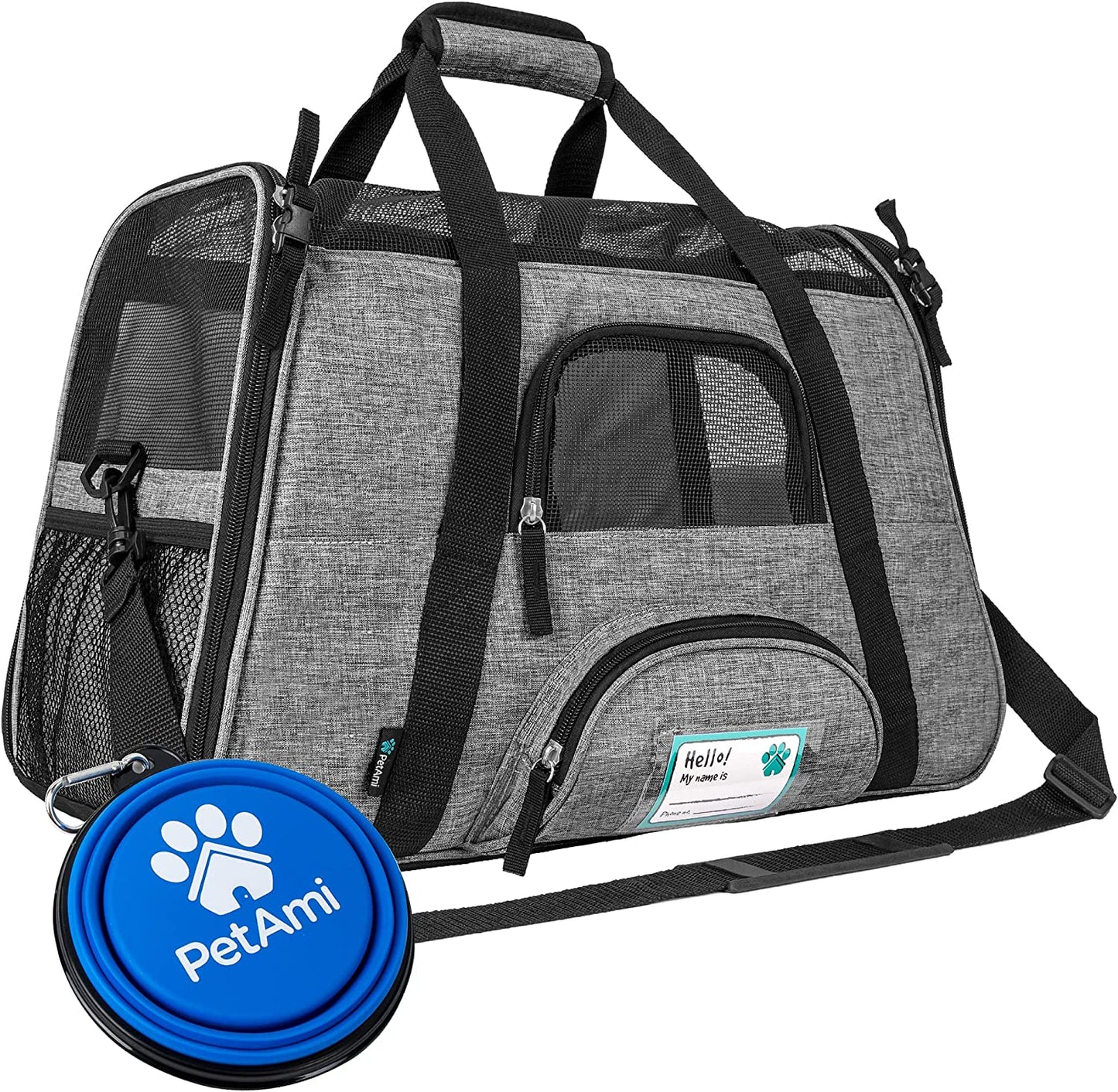 Airline Approved Soft-Sided Pet Carrier - Stylish Heather Purple for Cats & Small Dogs - Perfect Travel Supply for Kittens and Puppies - Ventilated & Comfortable Design