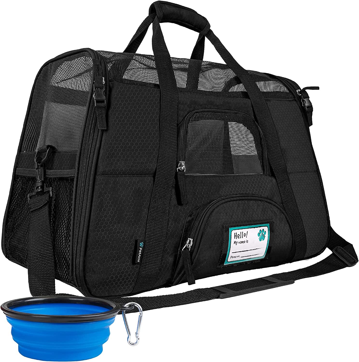 Airline Approved Soft-Sided Pet Carrier - Stylish Heather Purple for Cats & Small Dogs - Perfect Travel Supply for Kittens and Puppies - Ventilated & Comfortable Design