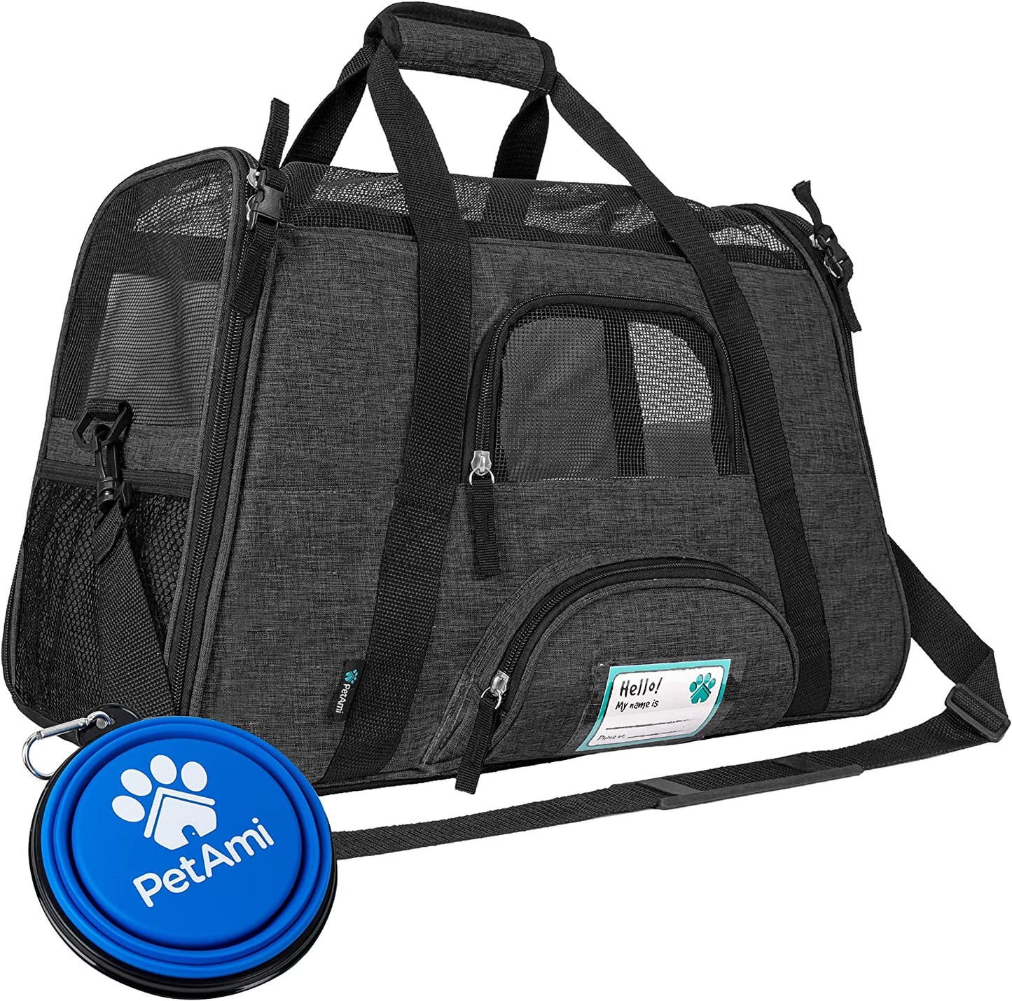 Airline Approved Soft-Sided Pet Carrier - Stylish Heather Purple for Cats & Small Dogs - Perfect Travel Supply for Kittens and Puppies - Ventilated & Comfortable Design