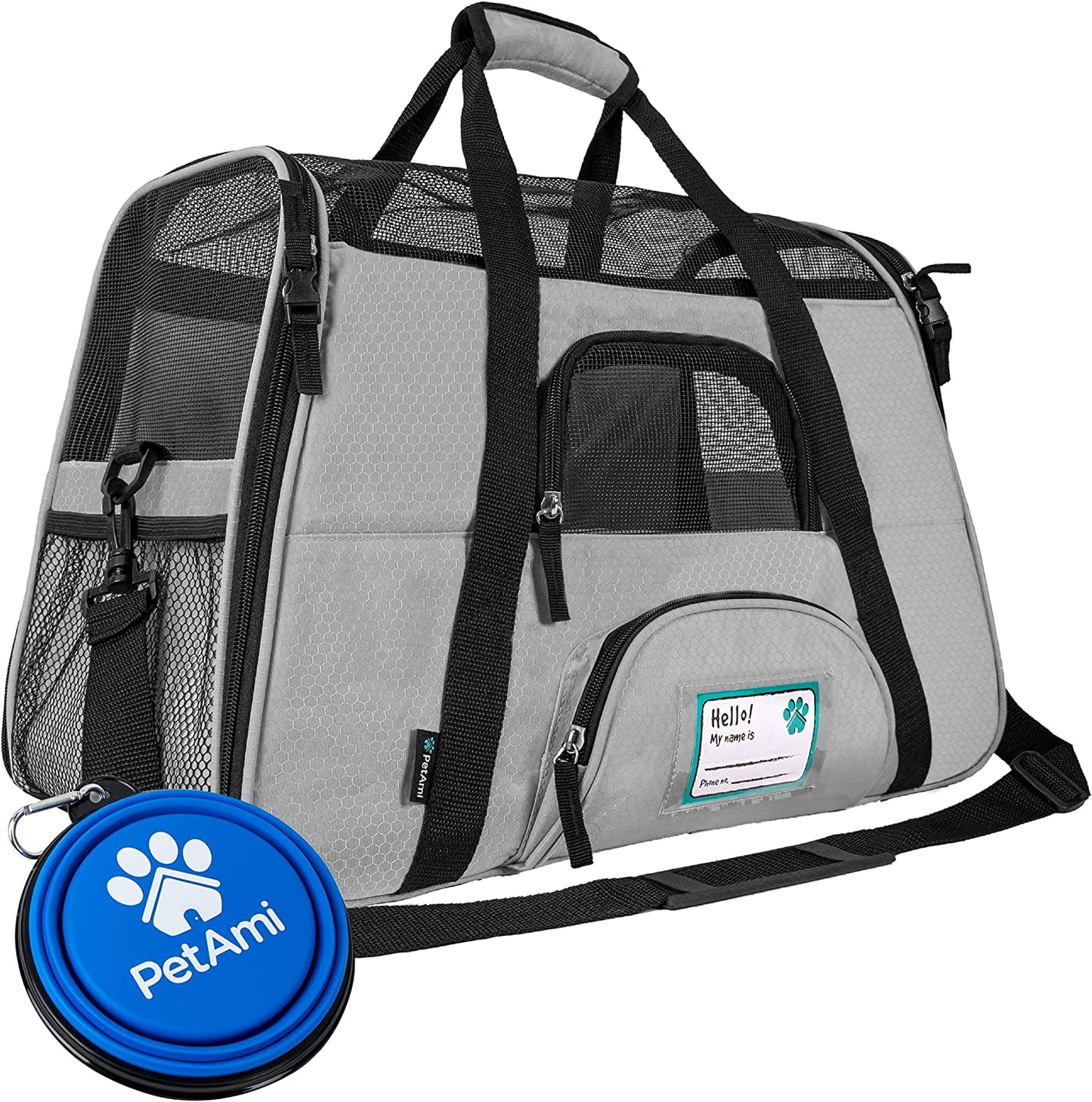 Airline Approved Soft-Sided Pet Carrier - Stylish Heather Purple for Cats & Small Dogs - Perfect Travel Supply for Kittens and Puppies - Ventilated & Comfortable Design