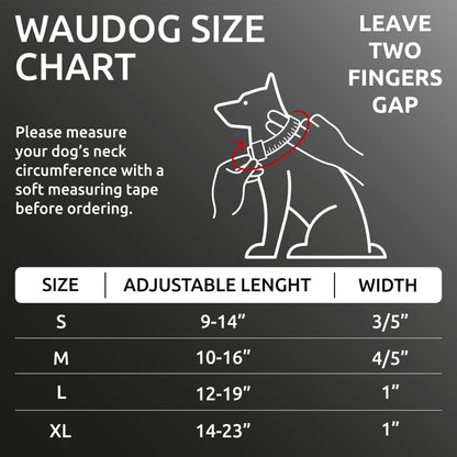Reflective Cotton Dog Collar Eco Friendly Alt to Nylon Collar for Small Medium and Large Dogs Pet Collar with QR ID Tag Puppy Collar for Large Breed Dogs Adjustable Male Female Dog Collar