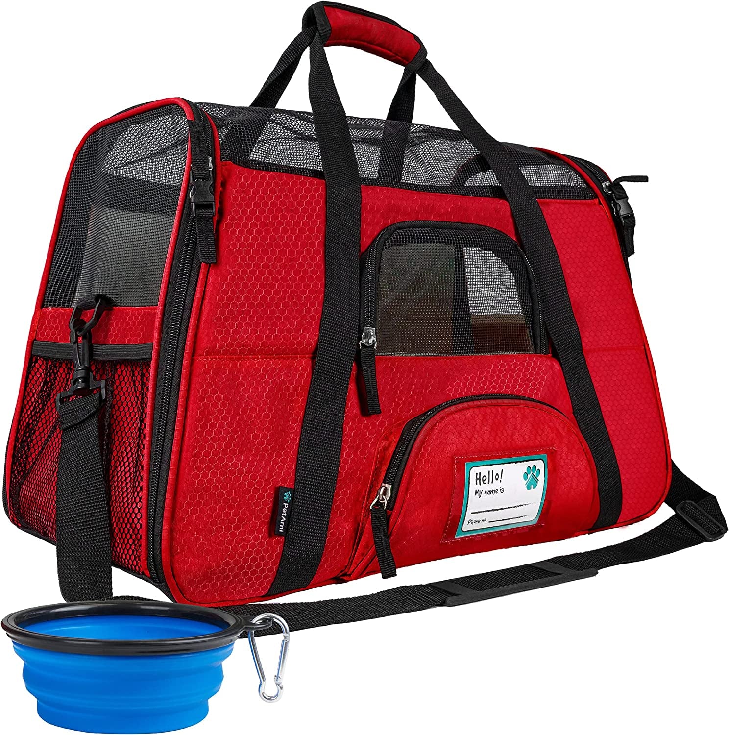 Airline Approved Soft-Sided Pet Carrier - Stylish Heather Purple for Cats & Small Dogs - Perfect Travel Supply for Kittens and Puppies - Ventilated & Comfortable Design